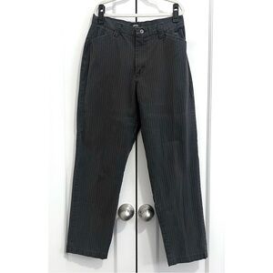 Riders Casuals by Lee Pinstripe Denim Pants in Black / Grey and White - Size 6